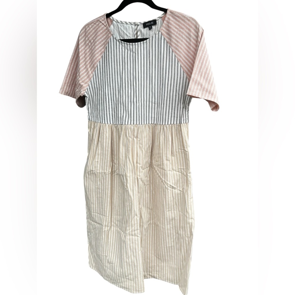 Roolee Women’s Midi Striped Mirabel Dress